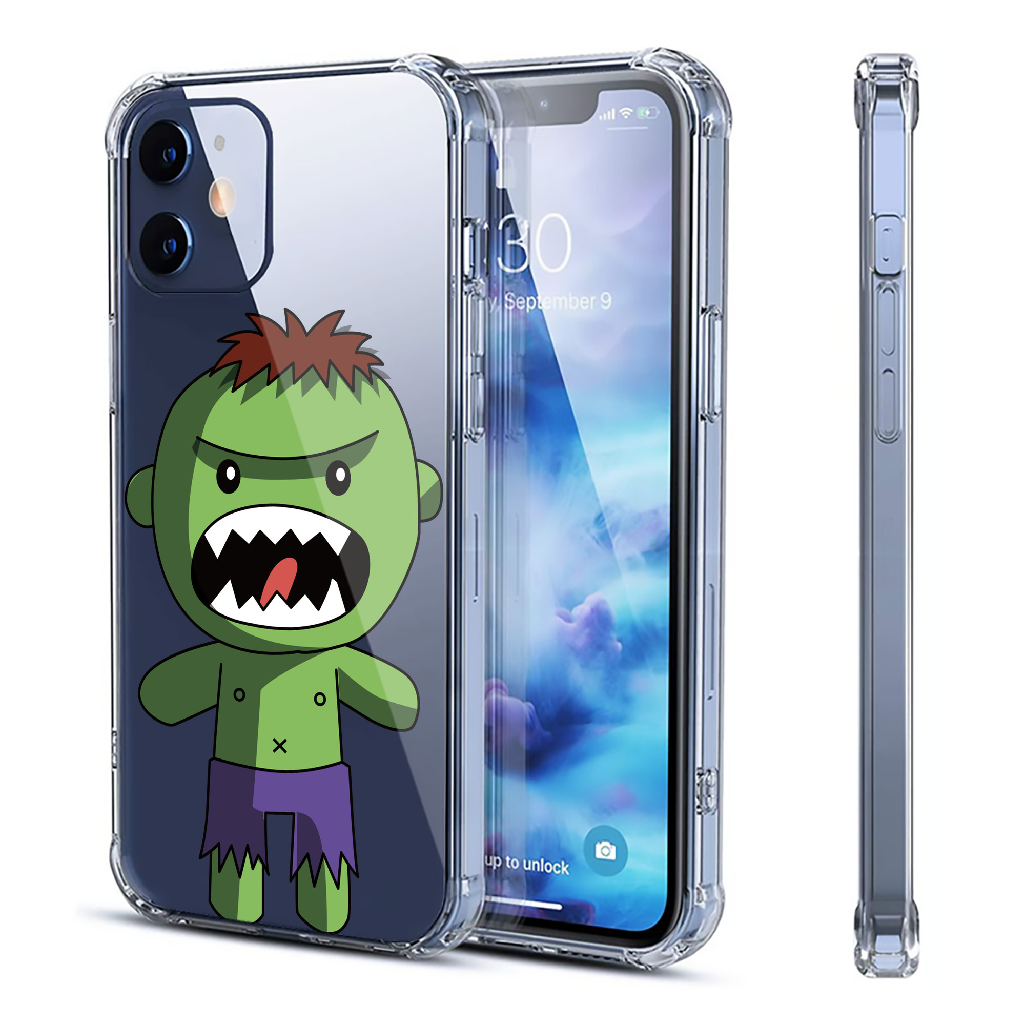 （画像用） アベンジャーズ The Avengers 【iPhone 12シリーズ対応】透明スマホケース（クリアソフトケース）